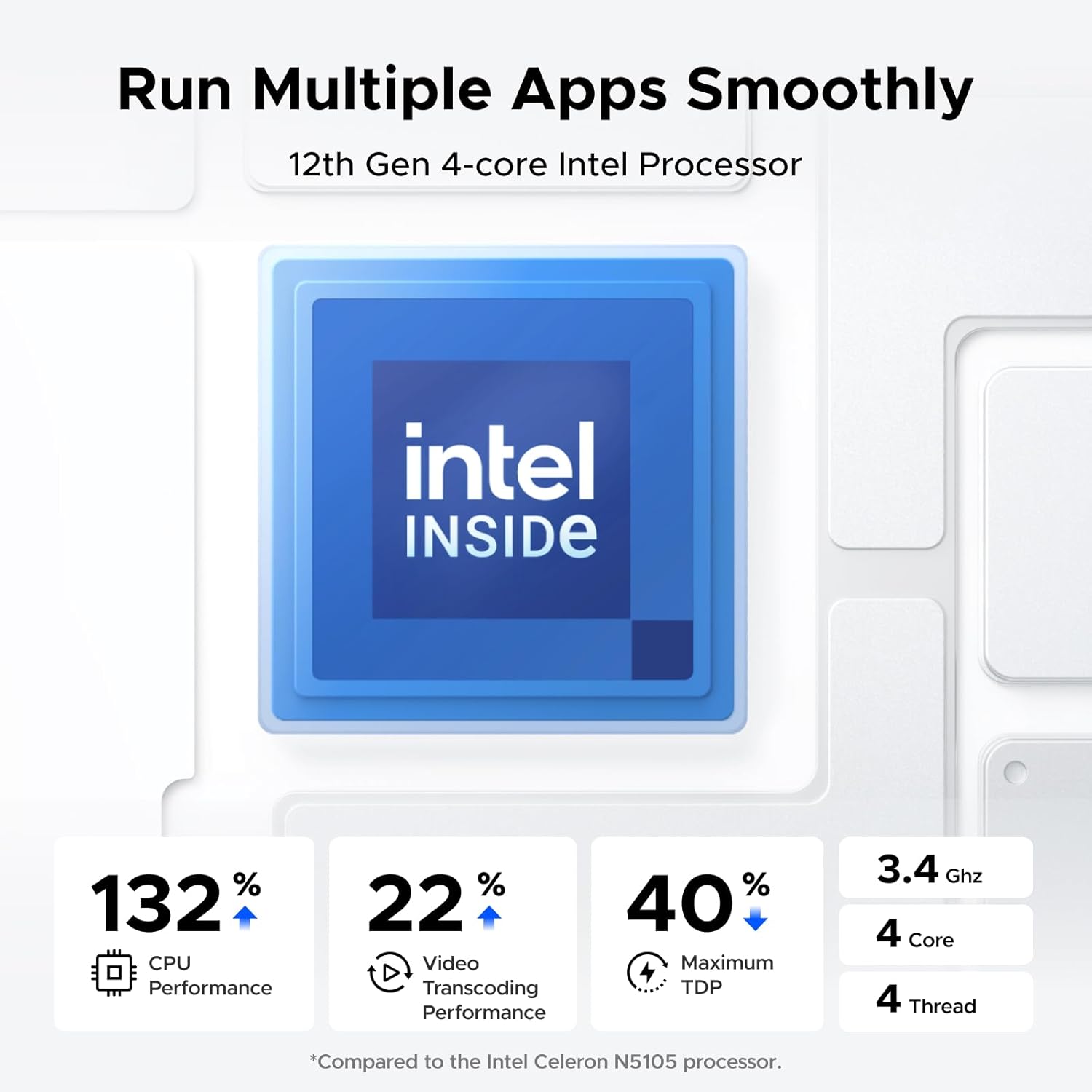Nasync DXP2800 2-Bay NAS with Intel N100 CPU