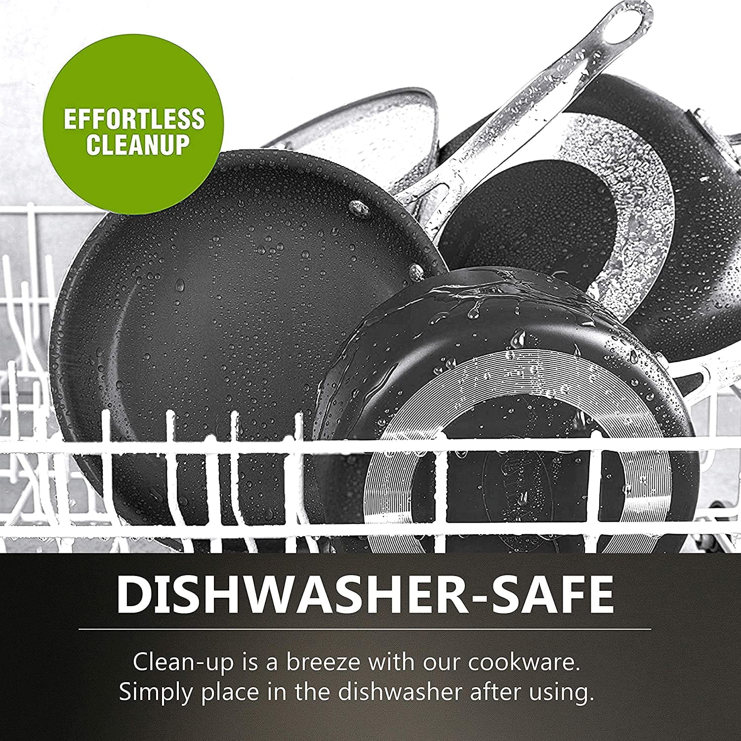 Granitestone Stackmaster Nonstick Pots and Pans Set, 10 Piece Complete Cookware Set, Stackable Design with Ultra Nonstick Mineral and Diamond Coating, Dishwasher and Oven Safe