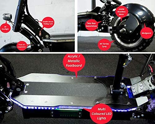 2026 60MPH Ultra High Speed Electric Scooter for Adults Foldable, 5000W Power Dual Motor| 60V /38.5Ah Battery | 83 Miles Range | Grade 30°