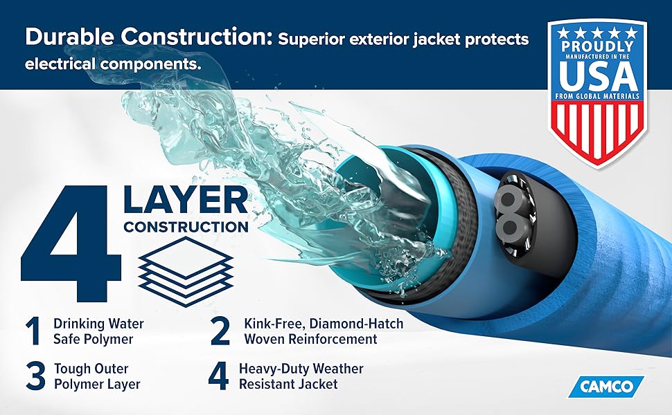 hose; rv heated water hose; camoc heated water hose; drinking water hose