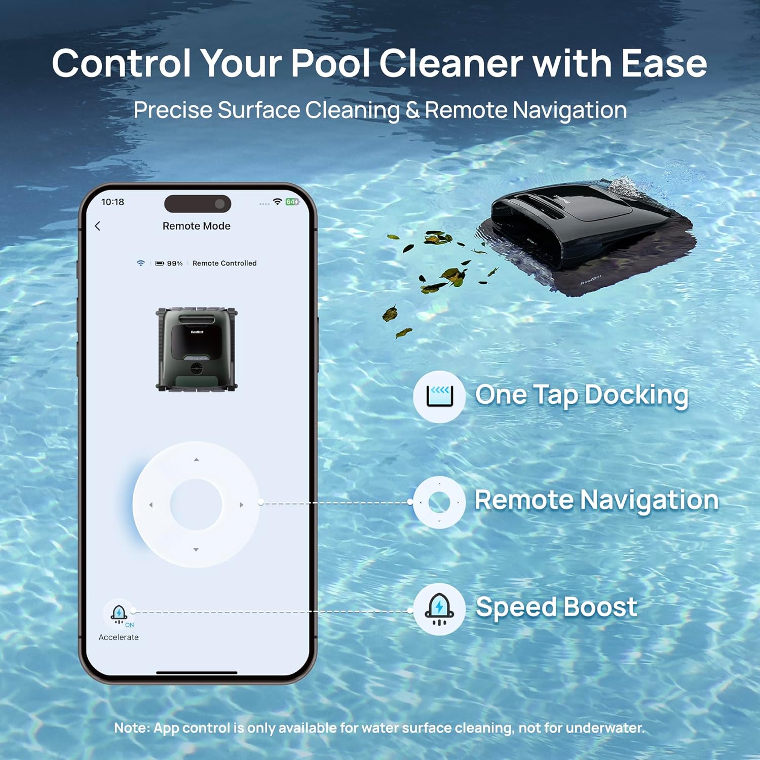 2026 Beatbot AquaSense 2 Pro Cordless Pool Vacuum Robot, Unmatched 5-in-1 Cleaning, Surface Parking, Skims Water Surface with APP Control, Water Clarification, for Pools up to 3,875 Sq.ft �� Emerald Green