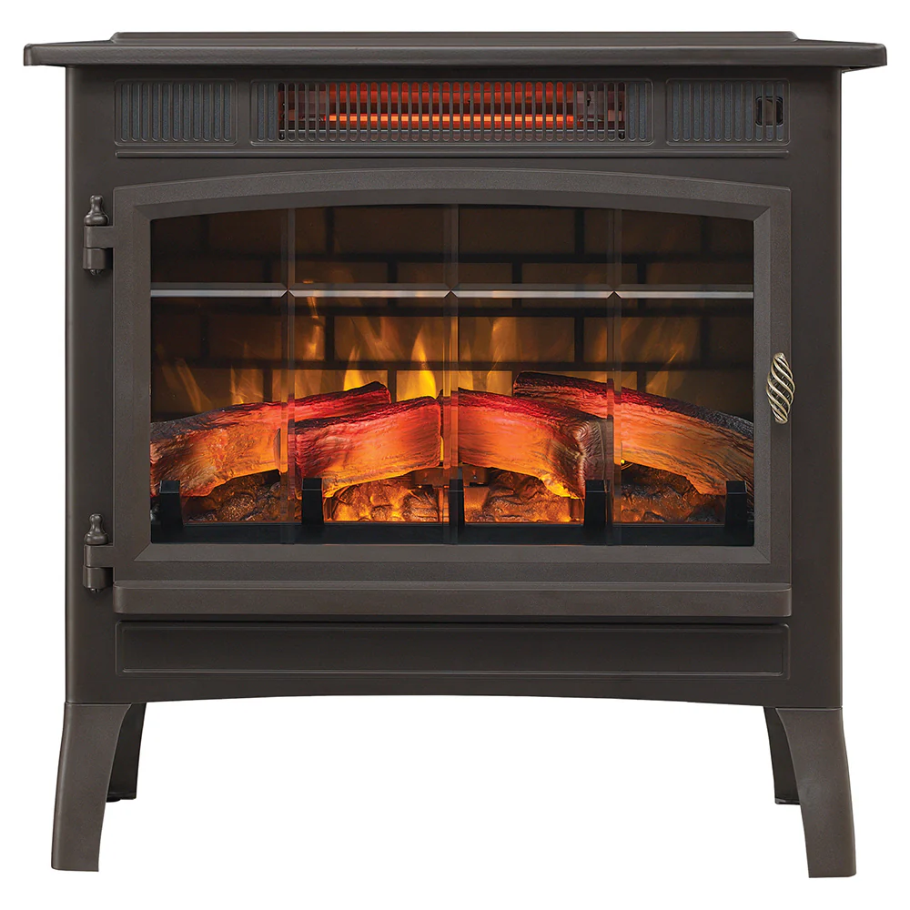 2026 Duraflame 3D Bronze Infrared Electric Fireplace Stove with Remote Control - DFI-5010-02