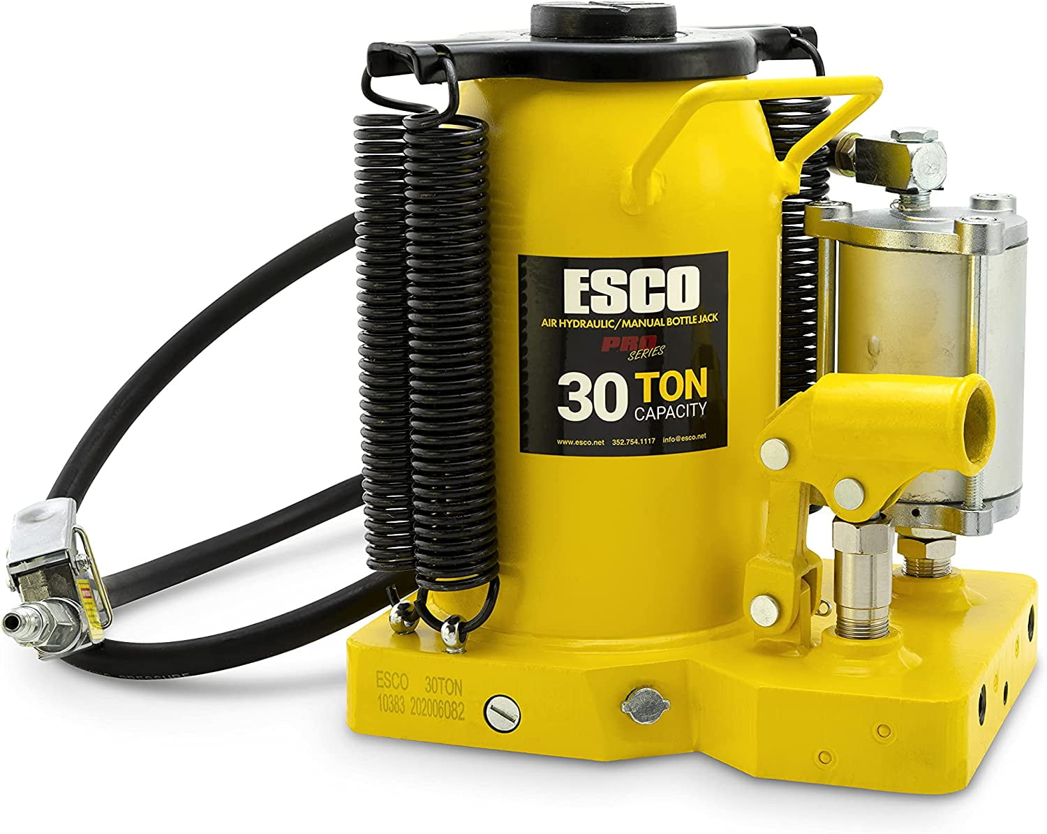 2026 ESCO 30 Ton Pro Series Air Hydraulic Bottle Jack – Heavy Duty Lifting for Automotive and Industrial Use