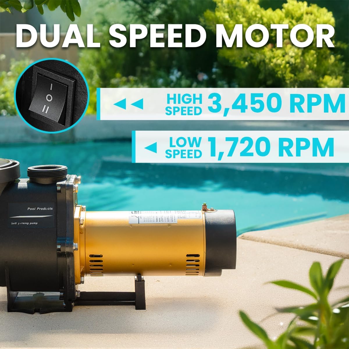 2Hp Variable Speed In-Ground Pool Pump 230V