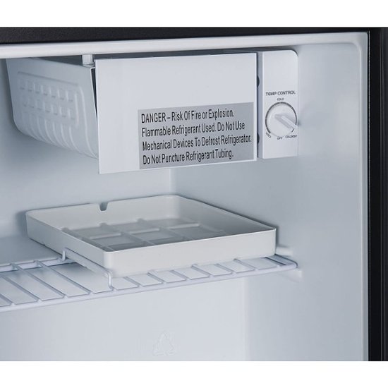 2026 1.7-Cu. Ft. Single-Door Mini Refrigerator with Half-Width Chiller Compartment Black
