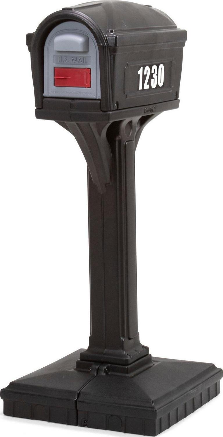 2026 Simplay3 Dig Free Easy Up Classic Black Plastic Mailbox