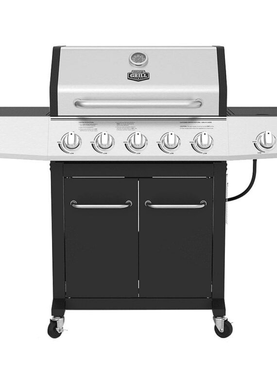 Expert Grill 5 Burner Propane Gas Grill with Side Burner