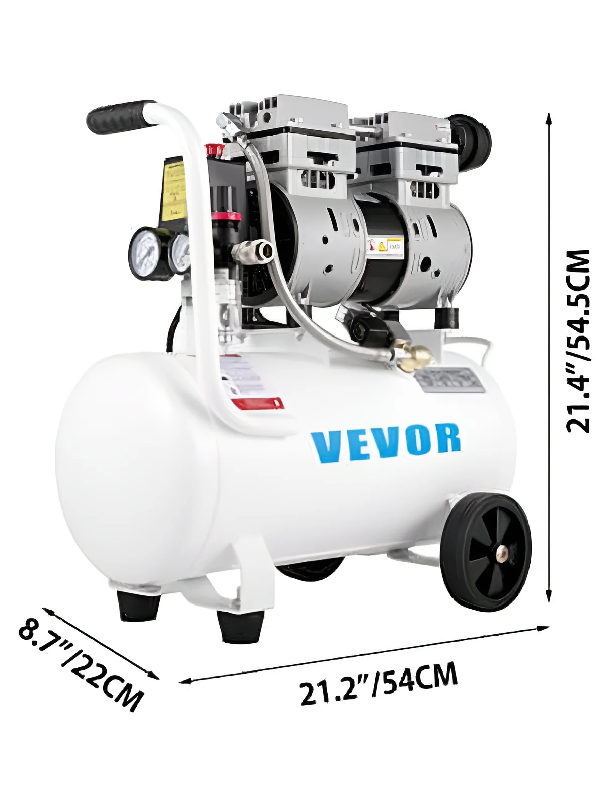 2026 BENTISM Air Compressor 6.6 Gallon, Portable Air Compressor 1 HP, Oil Free Air Compressor Steel Tank 750W, Pancake Air Compressor 115 PSI, Ultra Quiet Compressor for Home Repair, Tire Inflation