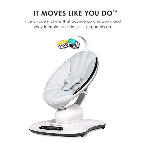 2026 4moms庐 mamaRoo 4 Multi-MotionTM Baby Swing, Bluetooth Baby Rocker with 5 Unique Motions