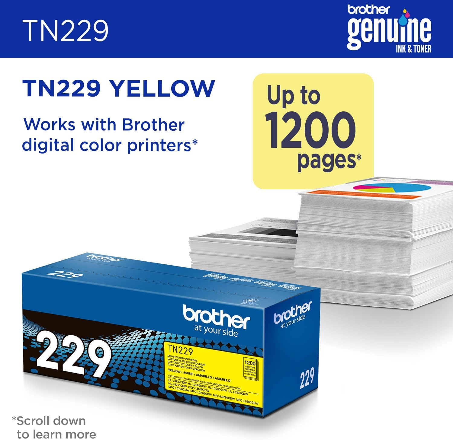 Genuine Tn2294Pk 4-Pack Toner Cartridges Set