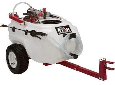 21-Gallon Tow-Behind Trailer Sprayer, 2.2 GPM, 12V, Boom Broadcast & Spot Sprayer