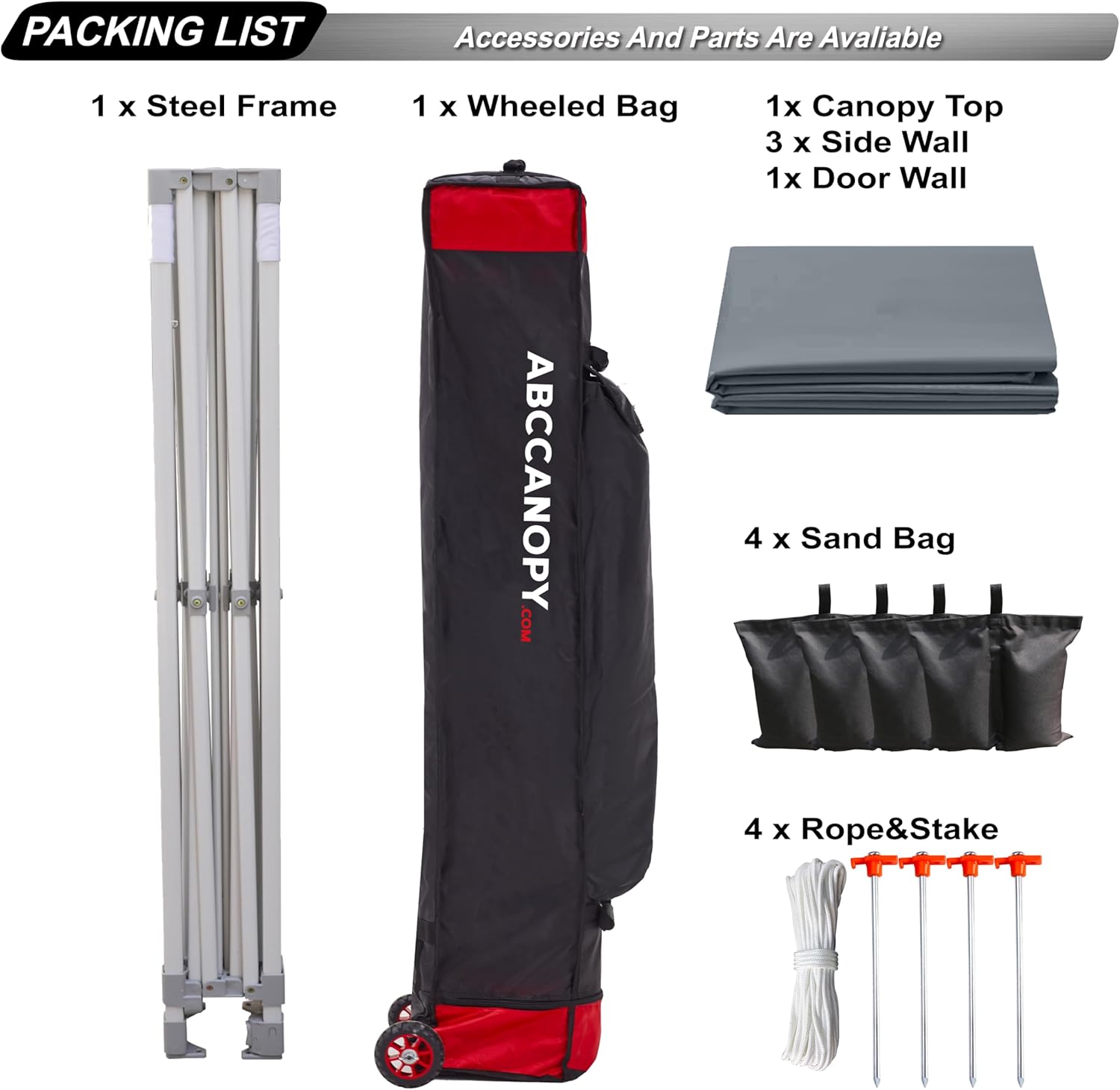 Easy Pop Up Canopy Tent 10×10 with Sidewalls