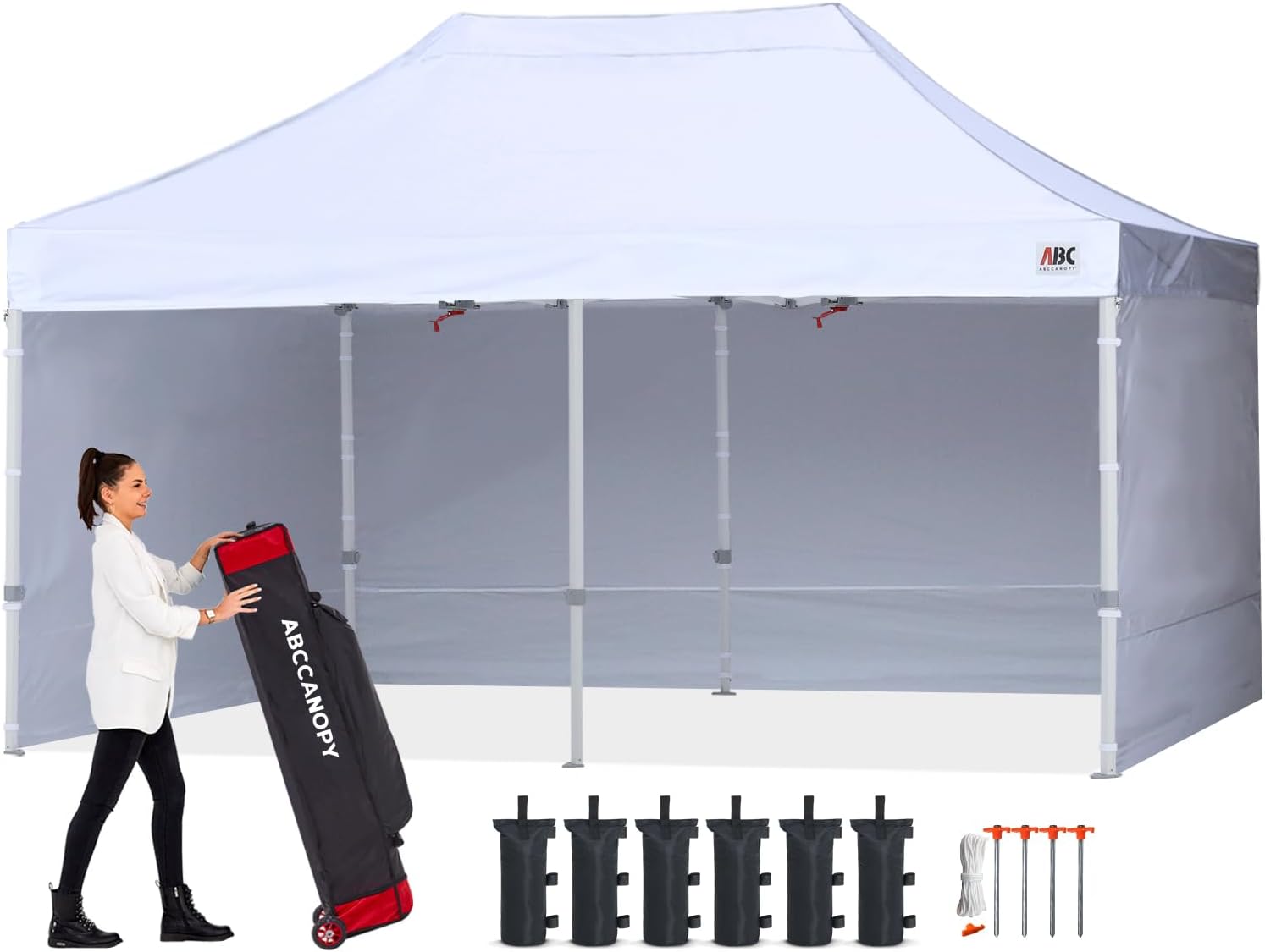 Easy Pop Up Canopy Tent 10×10 with Sidewalls