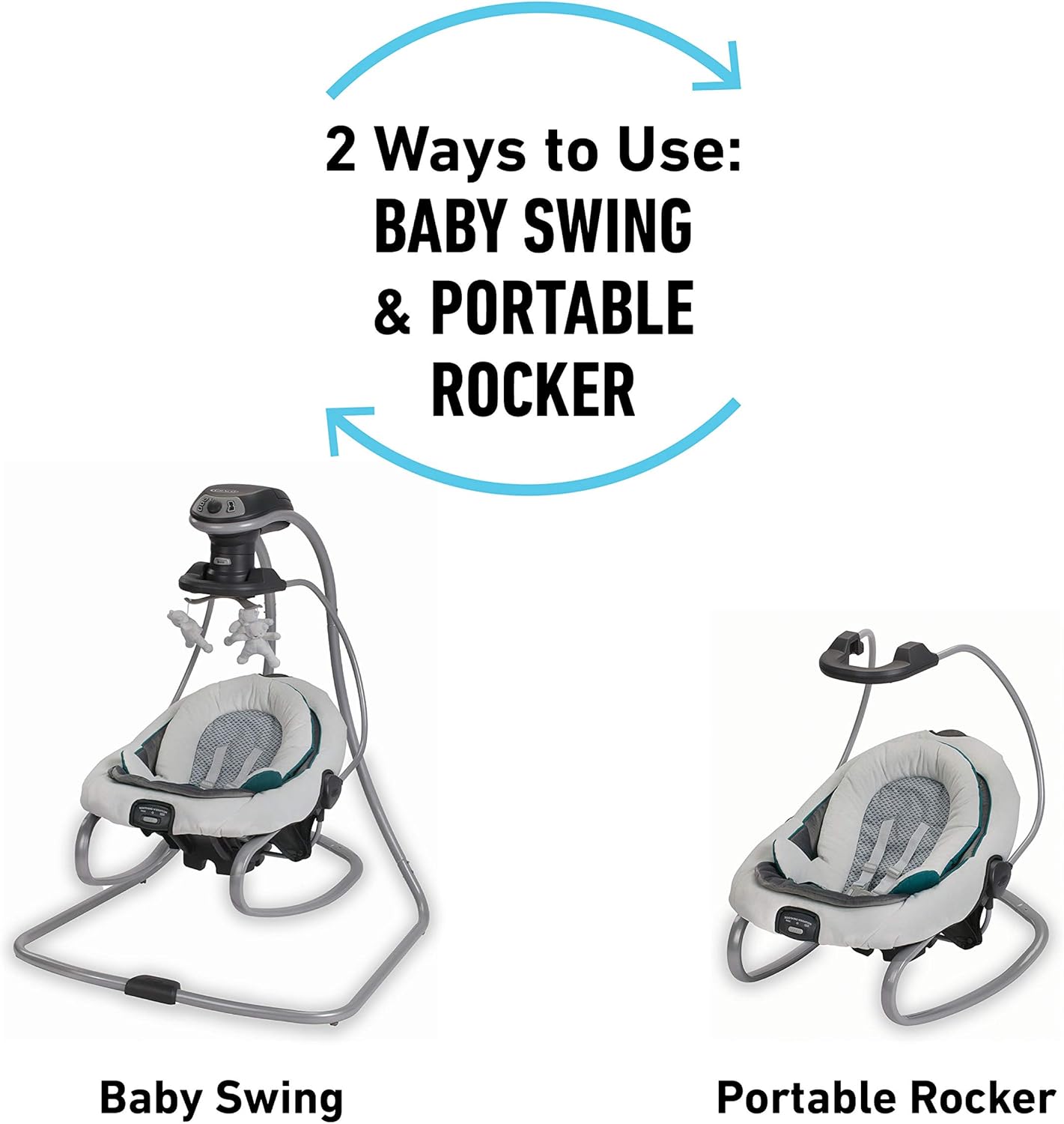 DuetSoothe Swing and Rocker – Sapphire