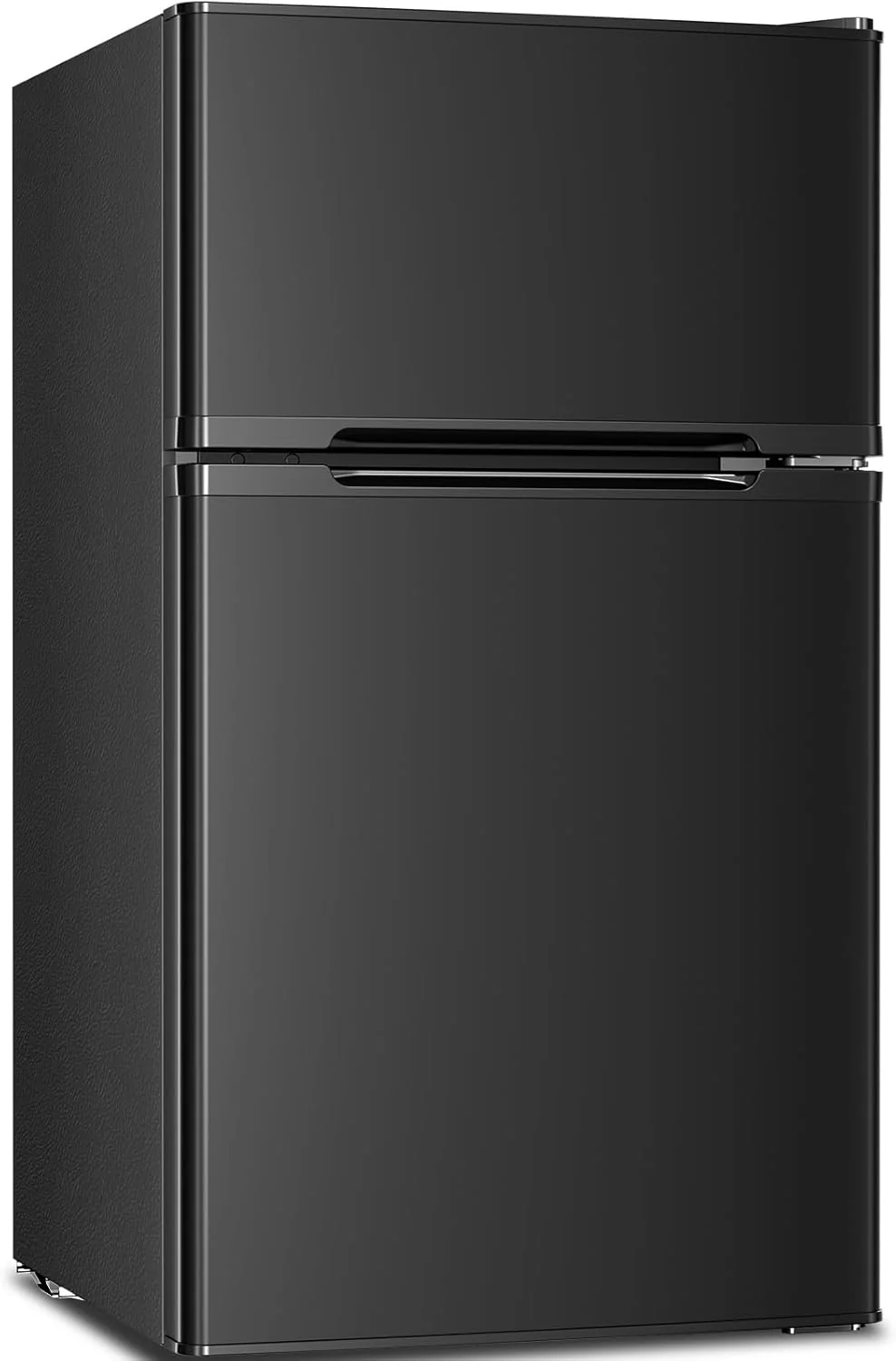 2026 Antarctic Star Compact Mini Refrigerator Separate Freezer, Small Fridge Double 2-Door Adjustable Removable Retro Stainless Steel Shelves Living room/Kitchen/Dorm/Office 3.2 cu ft.Green