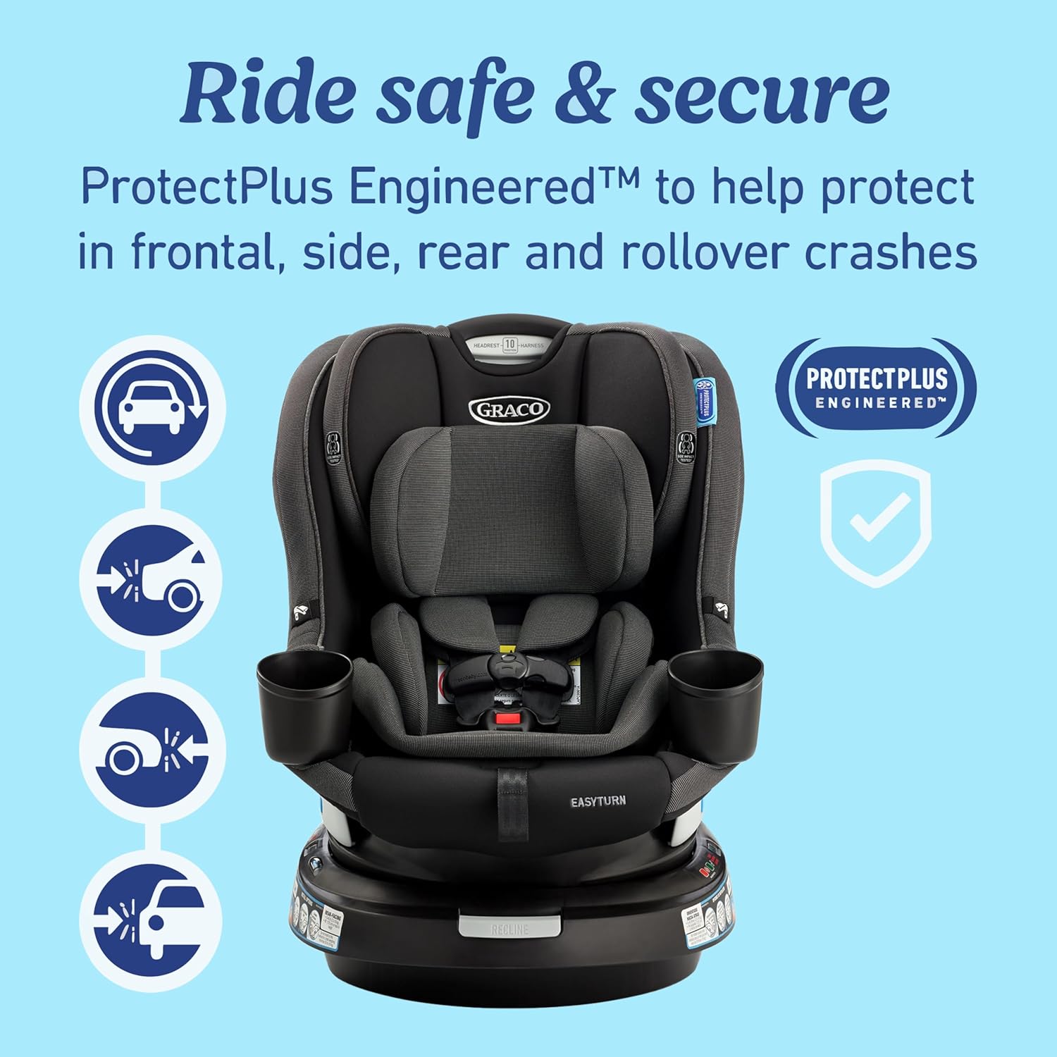 Easyturn 360 Convertible Car Seat – 2-in-1 Design