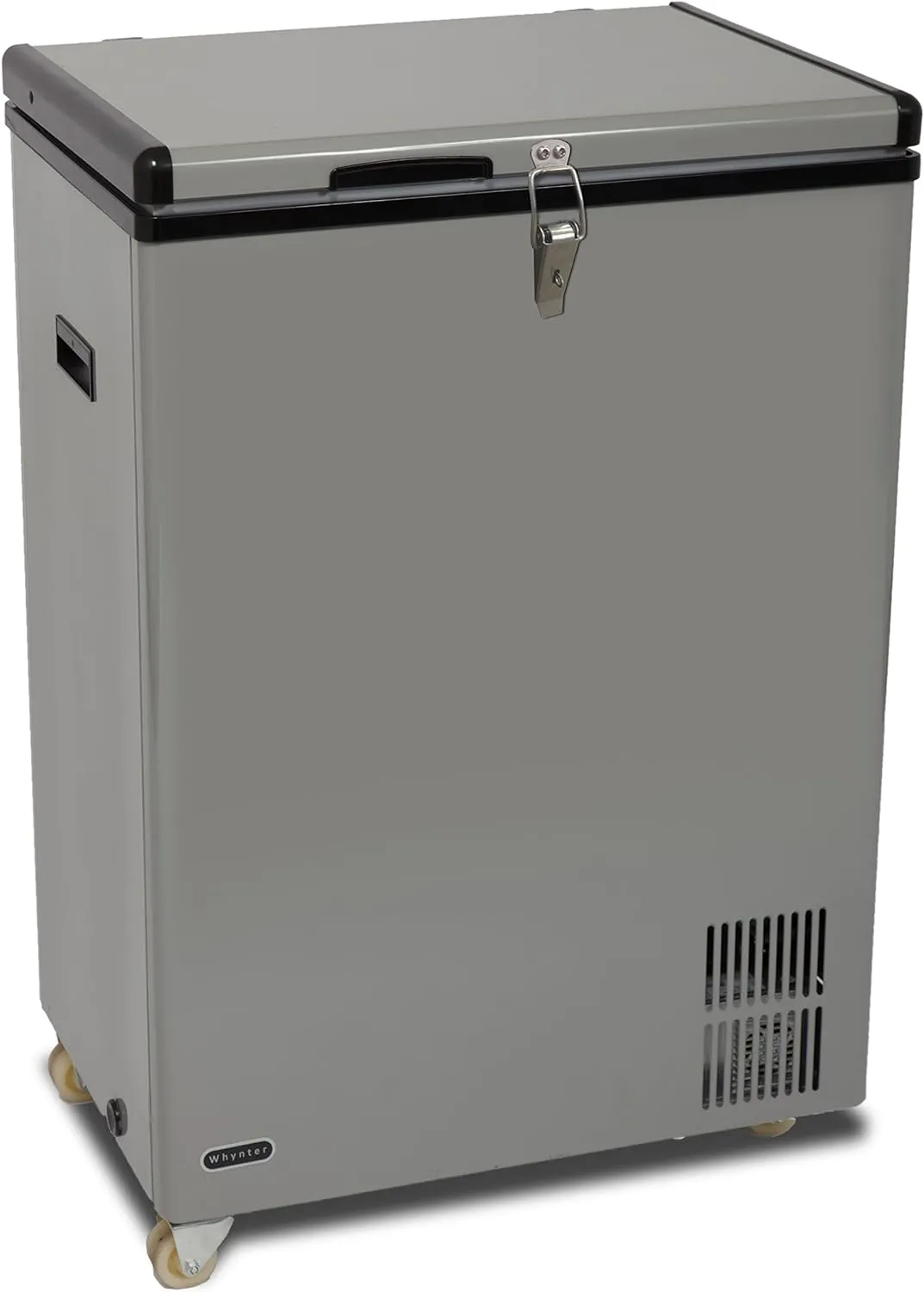 FM-65G 65 Quart Portable Refrigerator and Deep, AC 110V/ DC 12V, Real Chest Freezer for Car, Home, Camping, and RV with-8°F to 50°F Temperature Range, Gray, One Size
