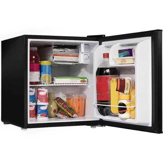 2026 1.7-Cu. Ft. Single-Door Mini Refrigerator with Half-Width Chiller Compartment Black