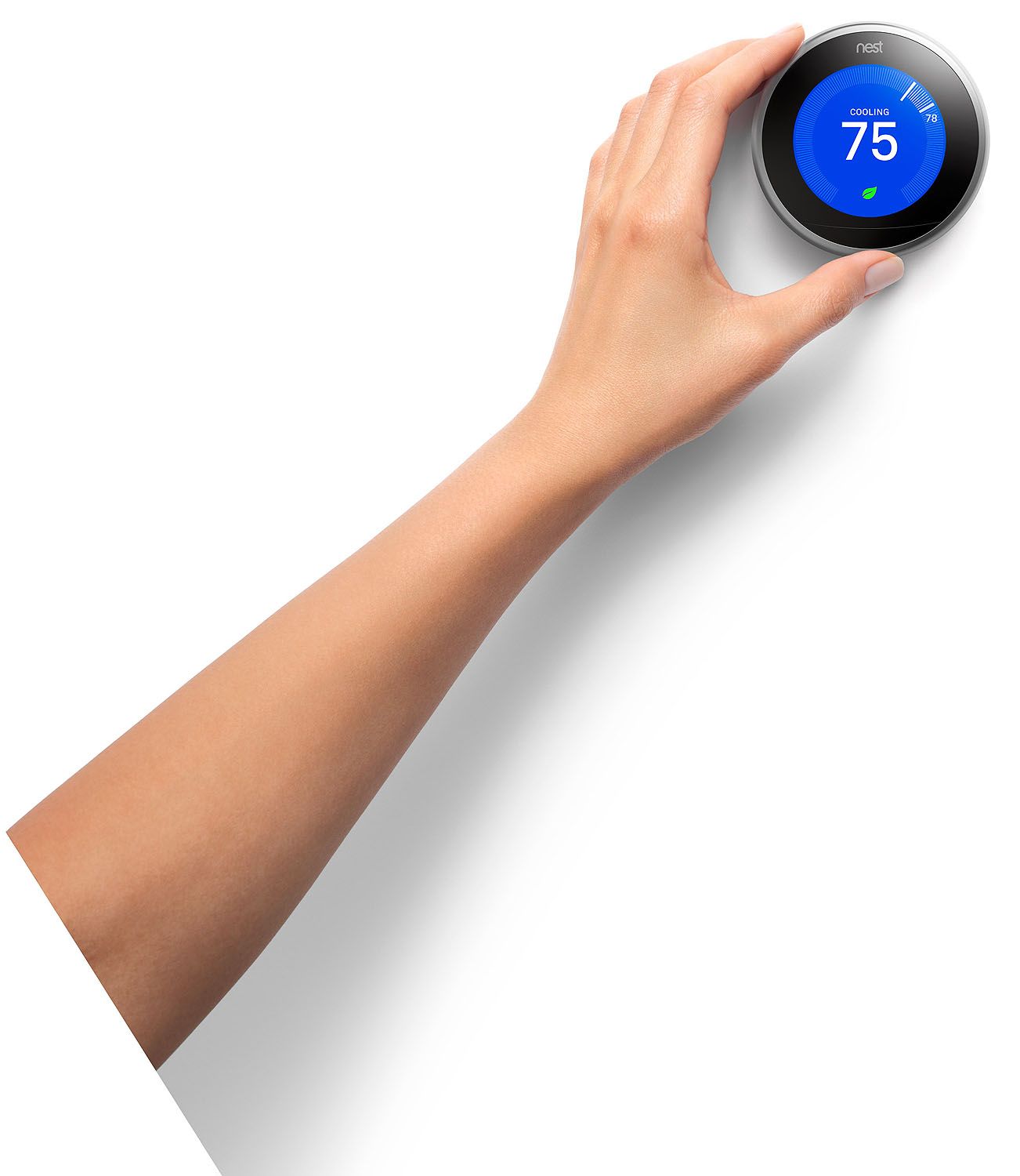 Google Nest Learning Smart Thermostat 3rd Generation, Stainless Steel