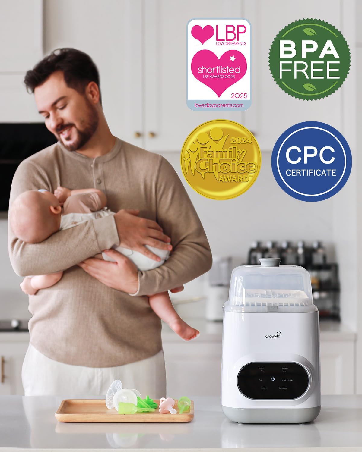 Grownsy Easeclean Bottle Washer Pro – All-in-One