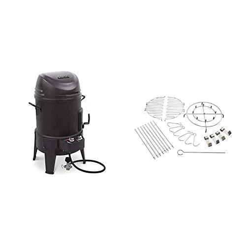 Char-Broil Big Easy TRU-Infrared Smoker Roaster Grill with 22-Piece Turkey Fryer Accessory Kit, Even Cooking, 25 lb Capacity