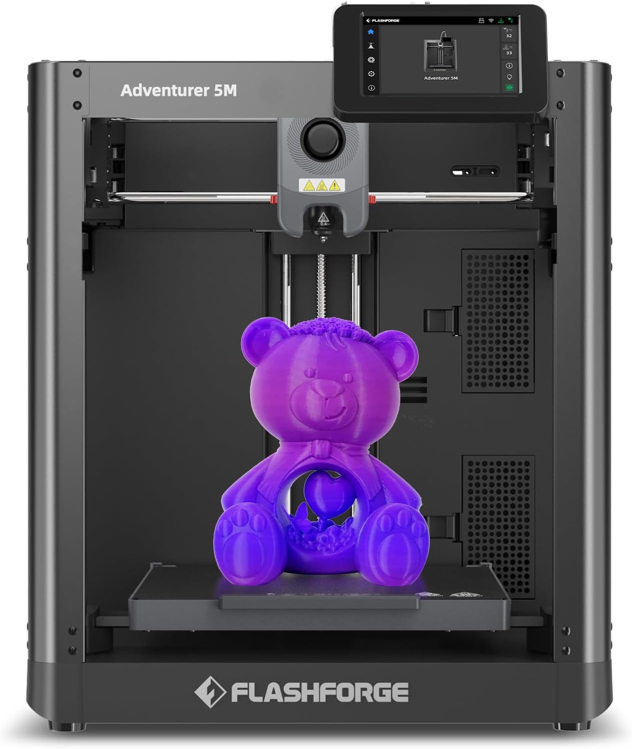 Adventurer 5M 3D Printer with Fully Auto Leveling, Max 600mm/s High Speed Printing, 280°C Direct Extruder with 3S Detachable Nozzle, Core XY All Metal Structure, Print Size 220x220x220mm – Adventurer 5M