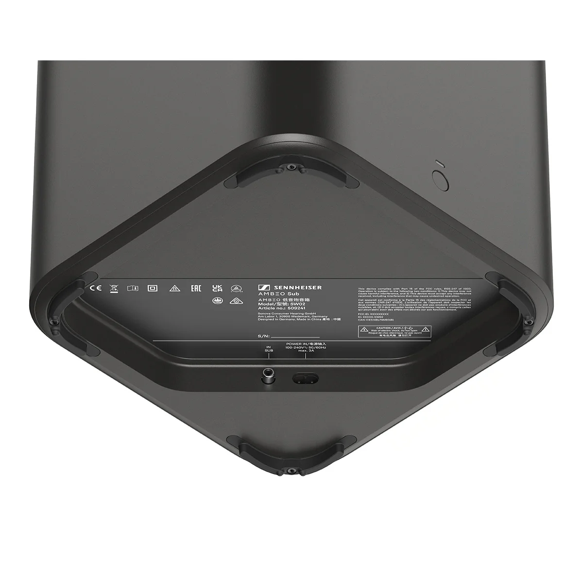 2026 Sennheiser AMBEO Soundbar Plus 7.1.4 Channel Soundbar with Dolby Atmos and DTS:X with Ambeo Sub 8in 350W Wireless Subwoofer with Bluetooth