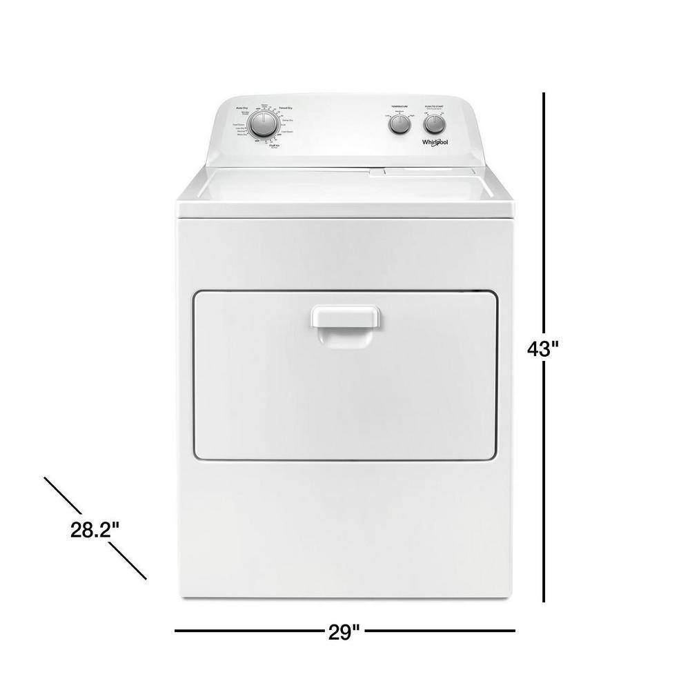 2026 7.0 cu. ft. Electric Dryer, AutoDryTM System, Wrinkle ShieldTM, White