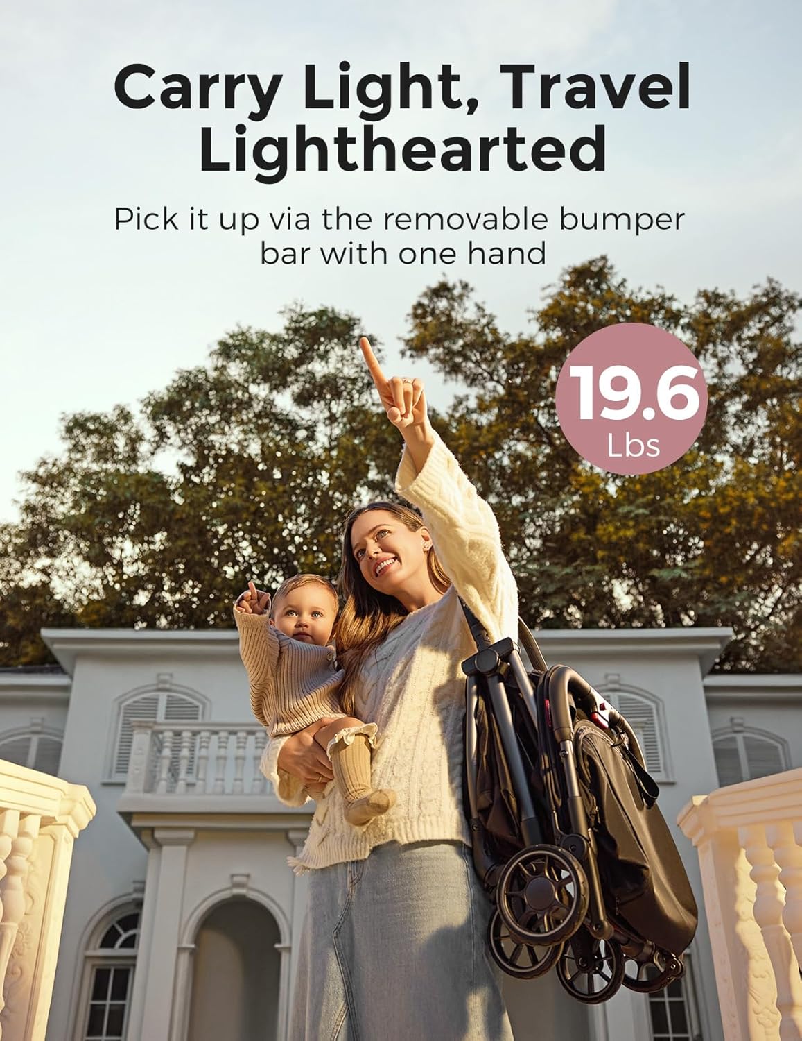 Clickgo Lightweight Compact Travel Stroller with Canopy