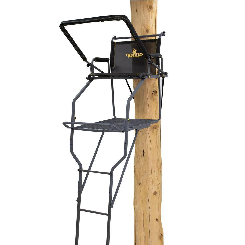Jumbo Jack Ladder Stand RE658 – Adjustable Shooting Rail, Large Platform, Mesh Seat