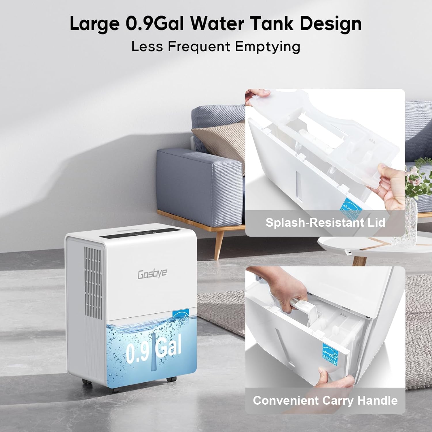 Energy Star 2024 4500 Sq.Ft. Dehumidifier – 115 Pints