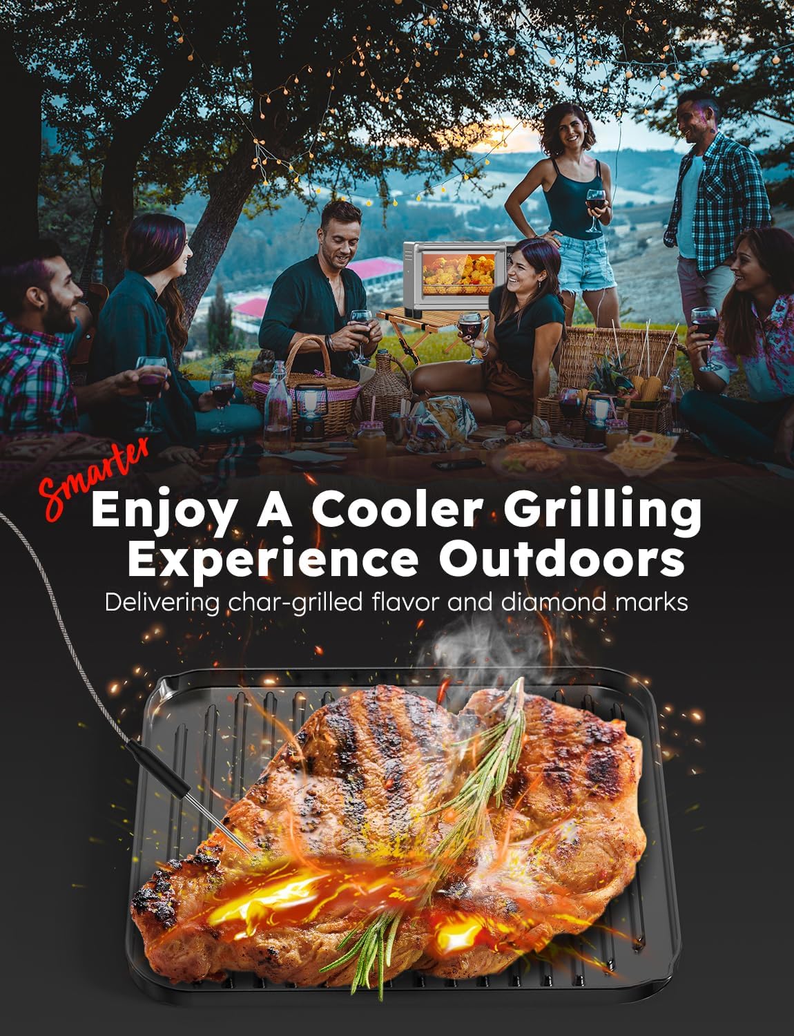 Bravo XL Pro Air Fryer Toaster Oven 30Qt Stainless Steel