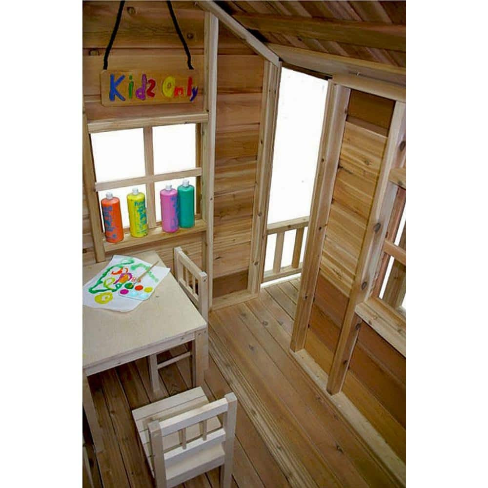 2026 Outdoor Living Today Little Squirt 6×6 ft. Cedar Playhouse with Windows and Dutch Door