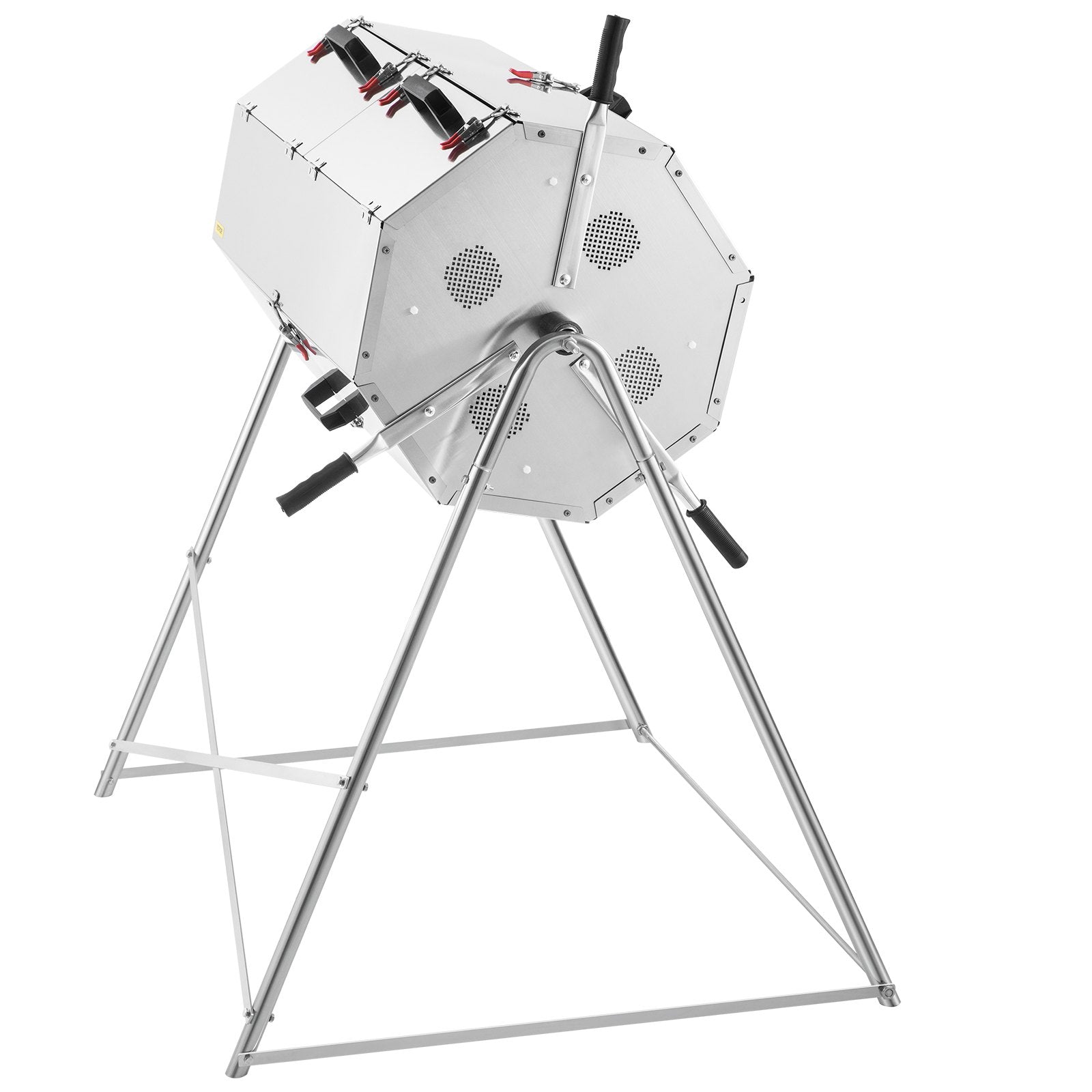 2026 Premium 33 Gallon Steel Outdoor Compost Tumbler Bin With Dual-Chamber