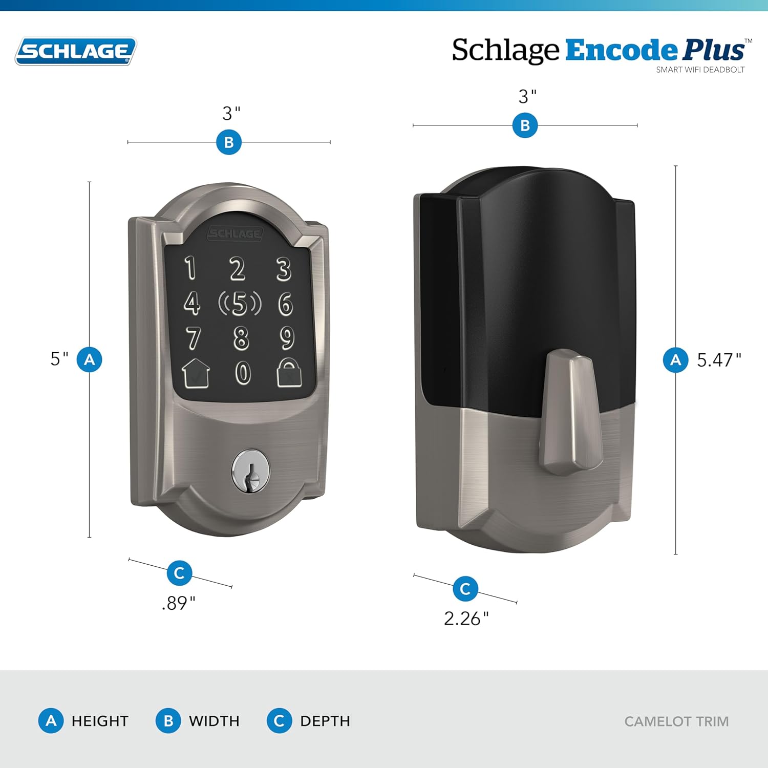 Encode Plus Smart Wi-Fi Lock – Keyless Entry Deadbolt