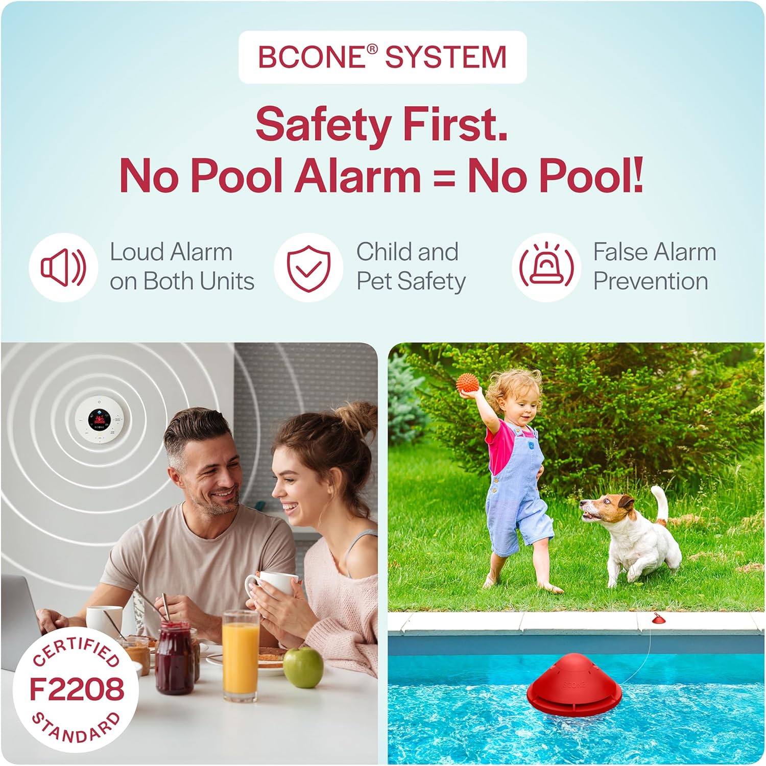 Pool Alarm System | ASTM F2208 Certified Safety