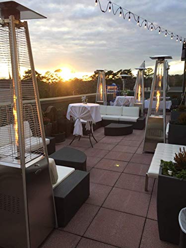 2026 2 Sets 40,000 Btu Propane Patio Heater, Standing Pyramid Outdoor Heaters