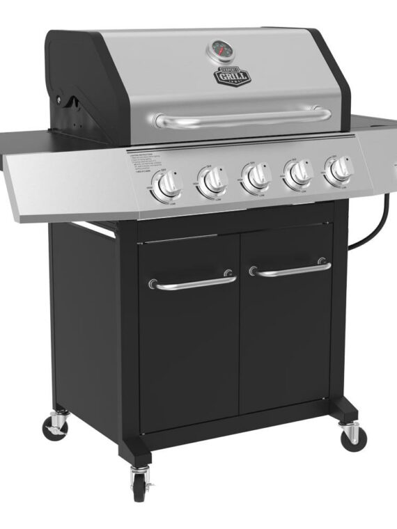 Expert Grill 5 Burner Propane Gas Grill with Side Burner