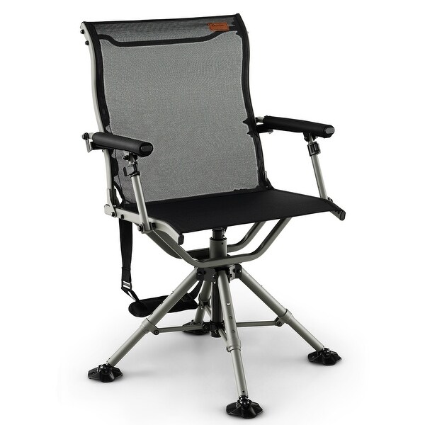 360 Degree Silent Swivel Hunting Chair w/ Allterrain Feet Pads