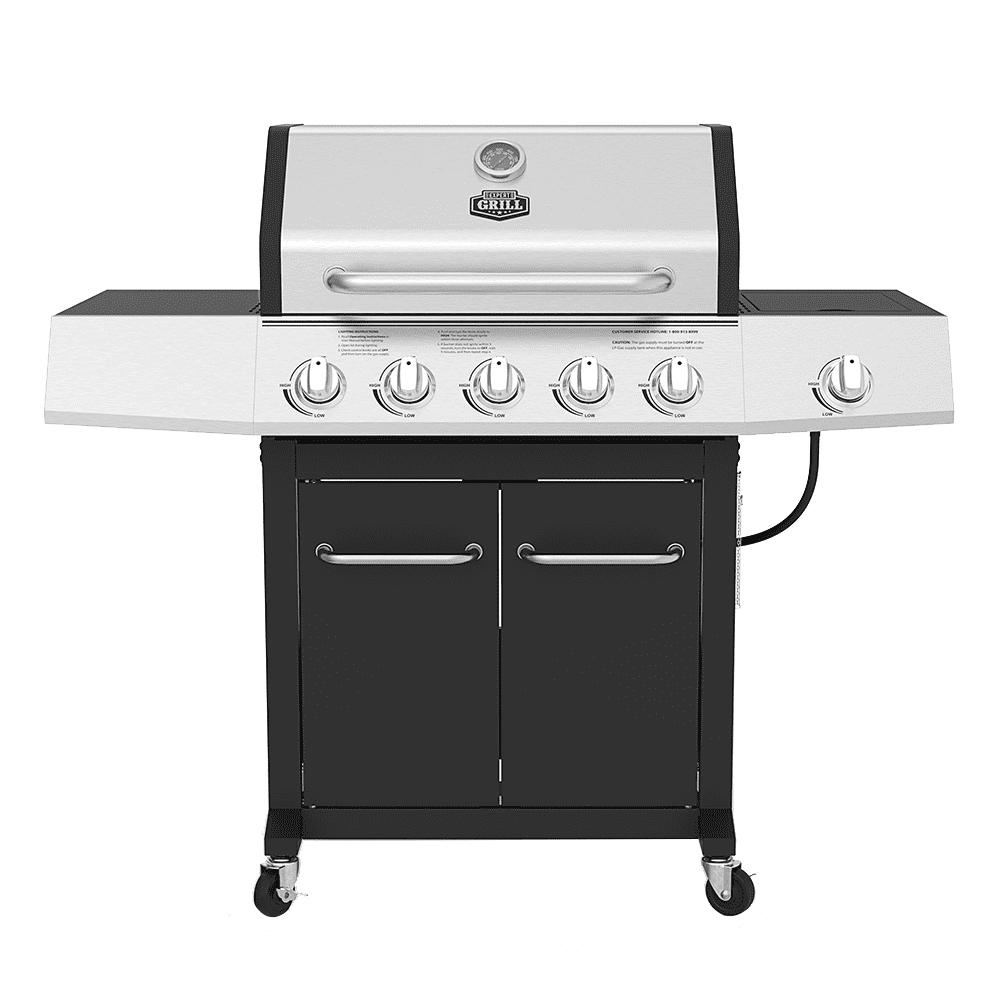 Expert Grill 5 Burner Propane Gas Grill with Side Burner
