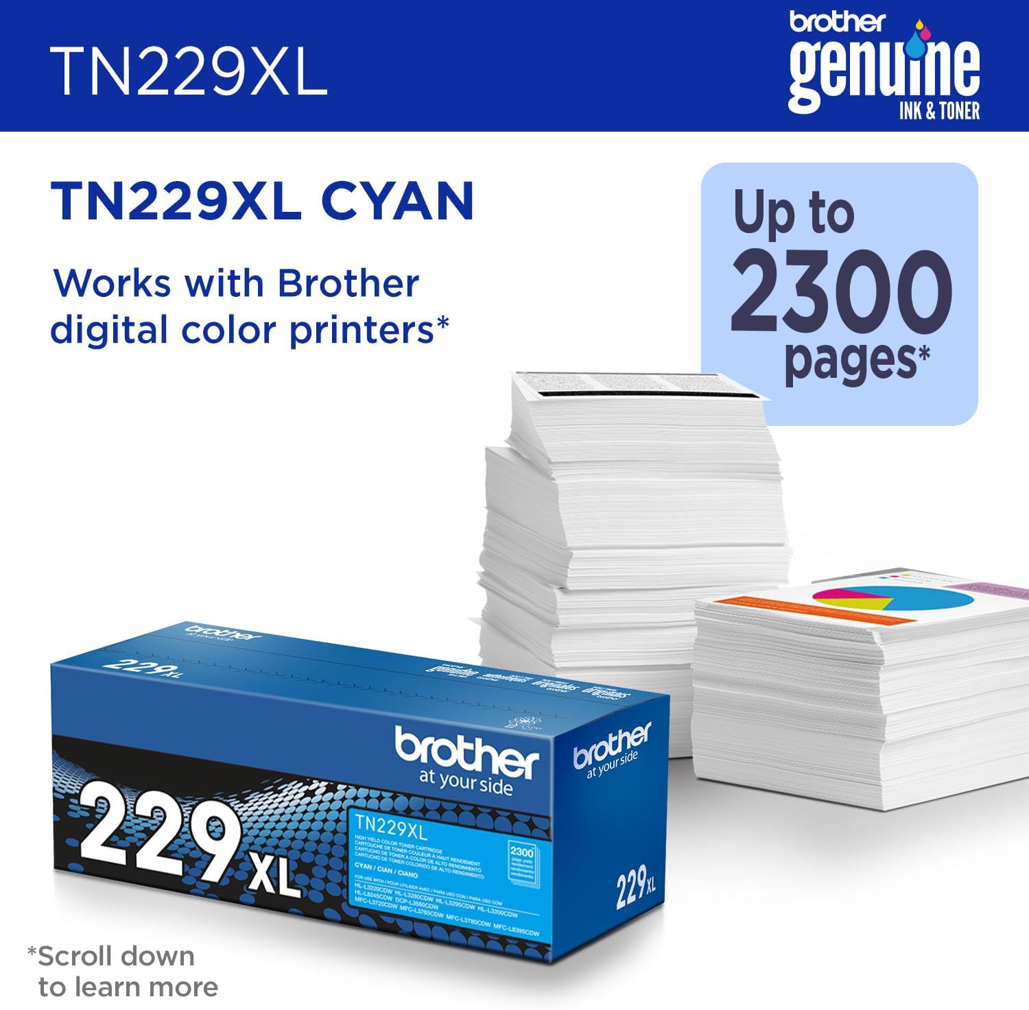 Genuine Tn2294Pk 4-Pack Toner Cartridges Set