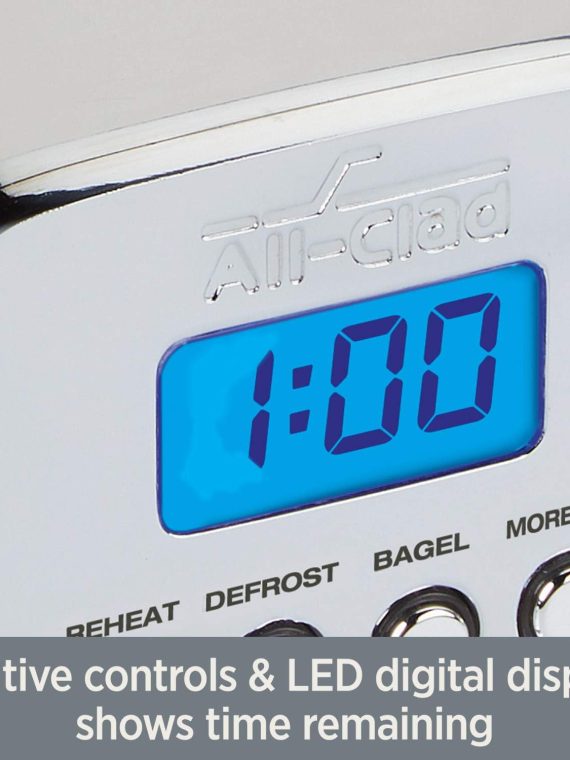 All-Clad 10942223917 Stainless Steel Digital Toaster with Extra Wide Slot, 4-Slice, Silver – 2-Slice