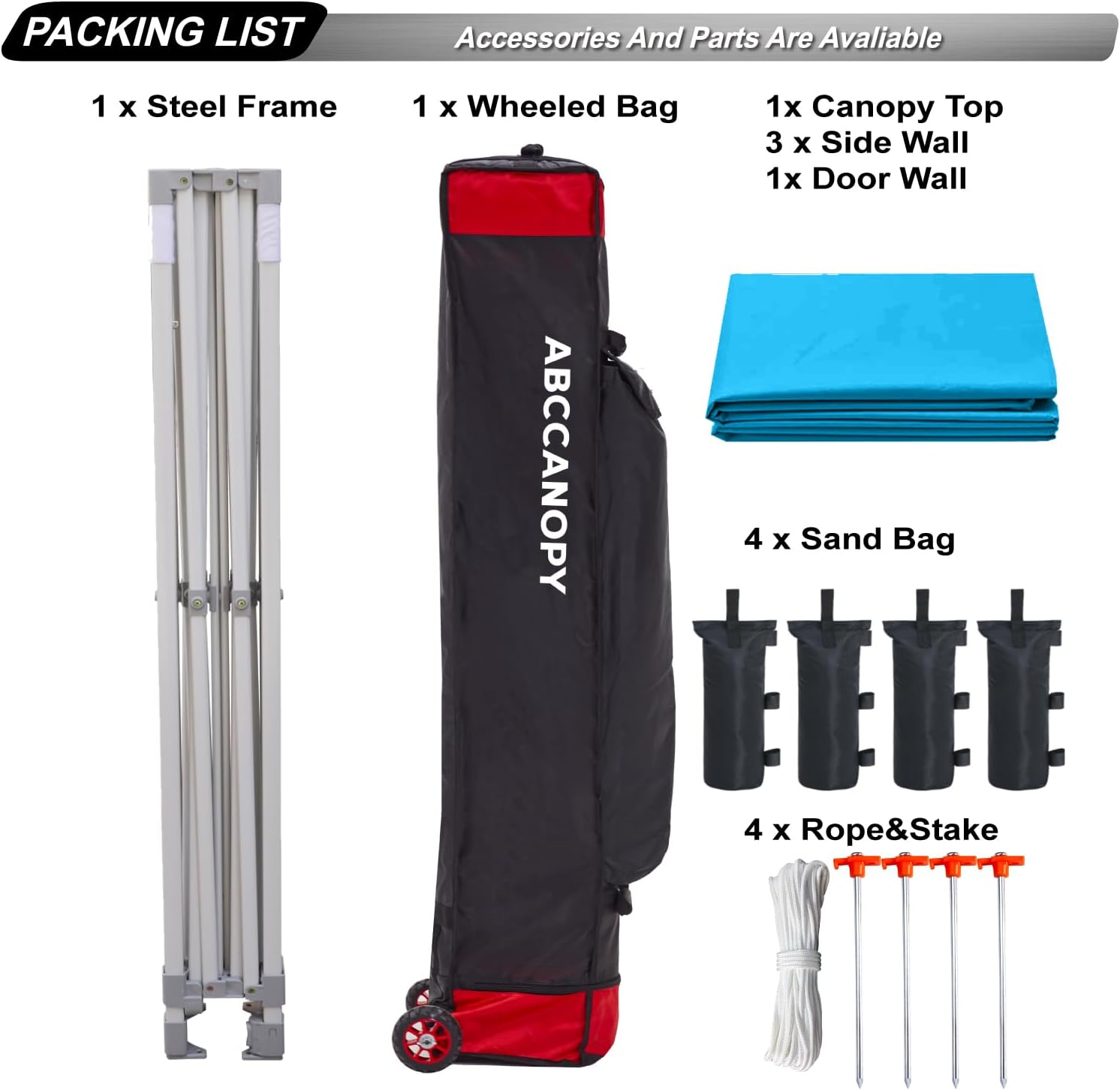 Easy Pop Up Canopy Tent 10×10 with Sidewalls