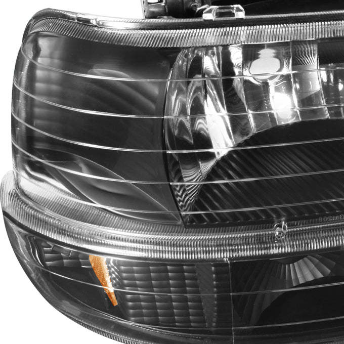 2026 Chevy Suburban/Tahoe 2000-2006 Black Headlights & LED Tail Lights Set, DOT Approved