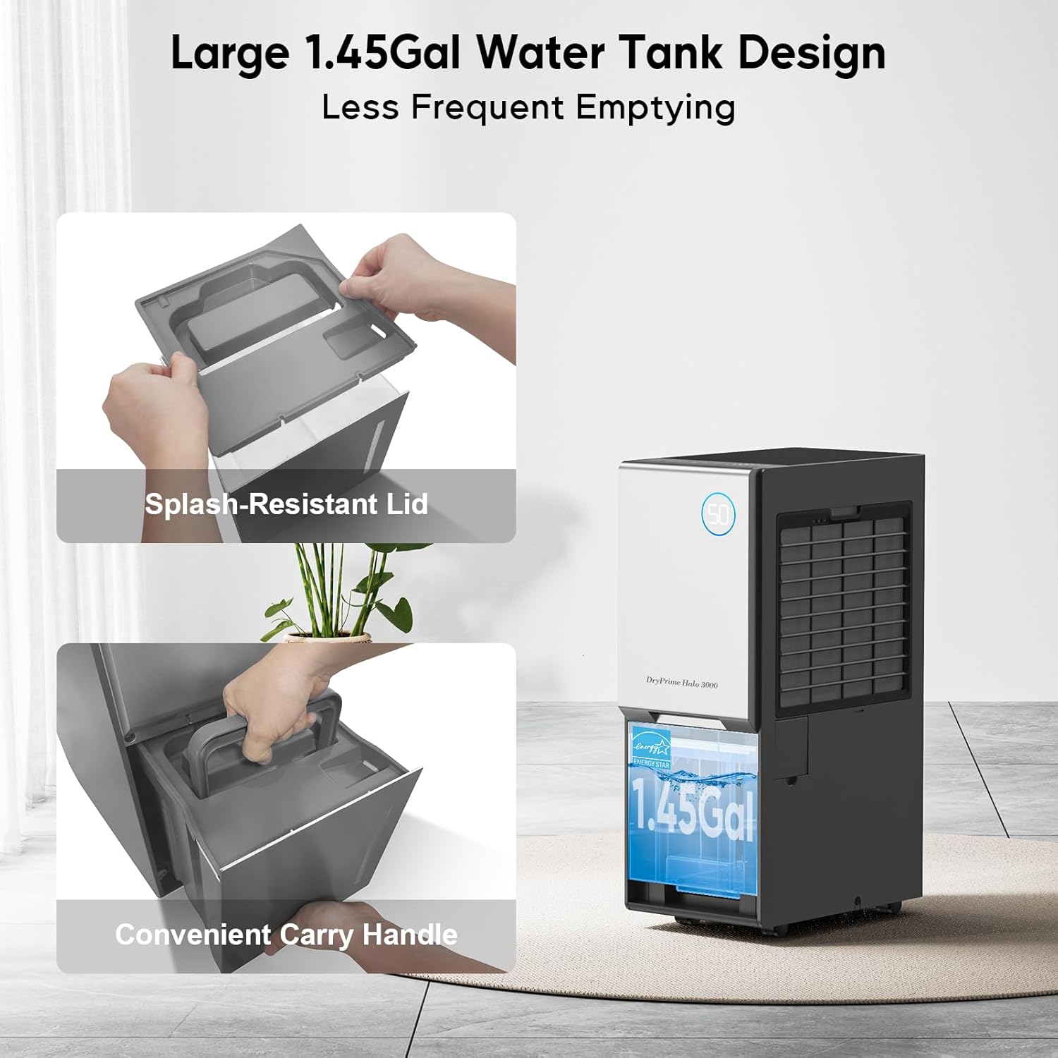 Energy Star 2024 4500 Sq.Ft. Dehumidifier – 115 Pints