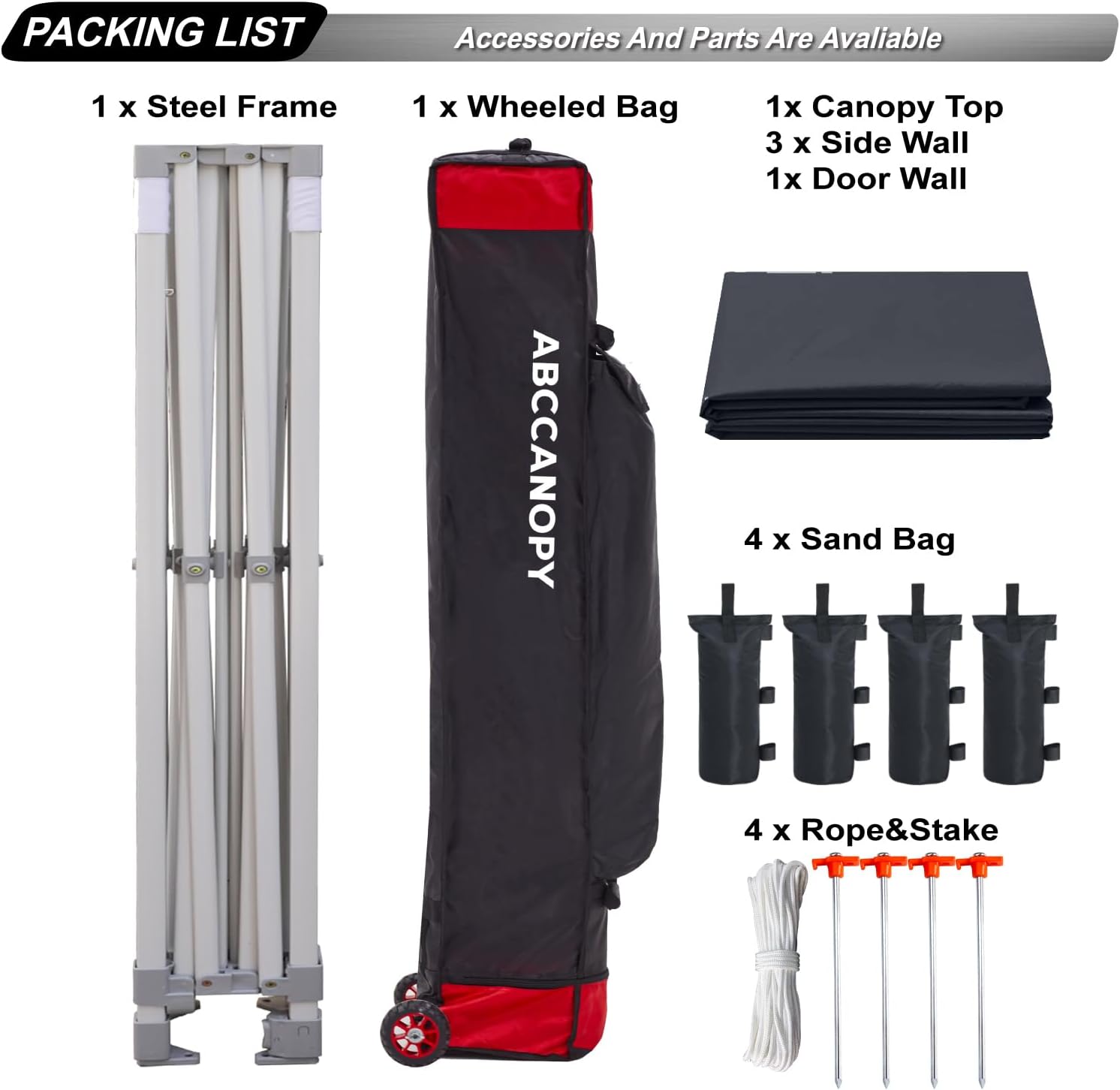 Easy Pop Up Canopy Tent 10×10 with Sidewalls