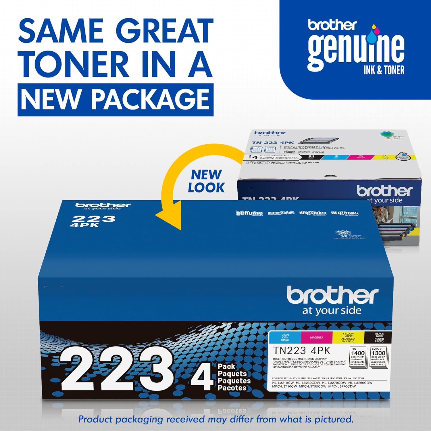 Genuine TN223 Standard-Yield Toner Cartridge Set