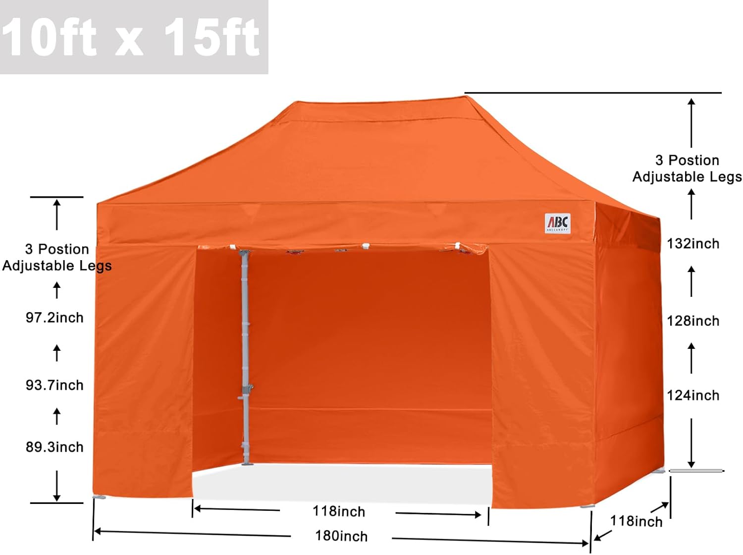 Easy Pop Up Canopy Tent 10×10 with Sidewalls