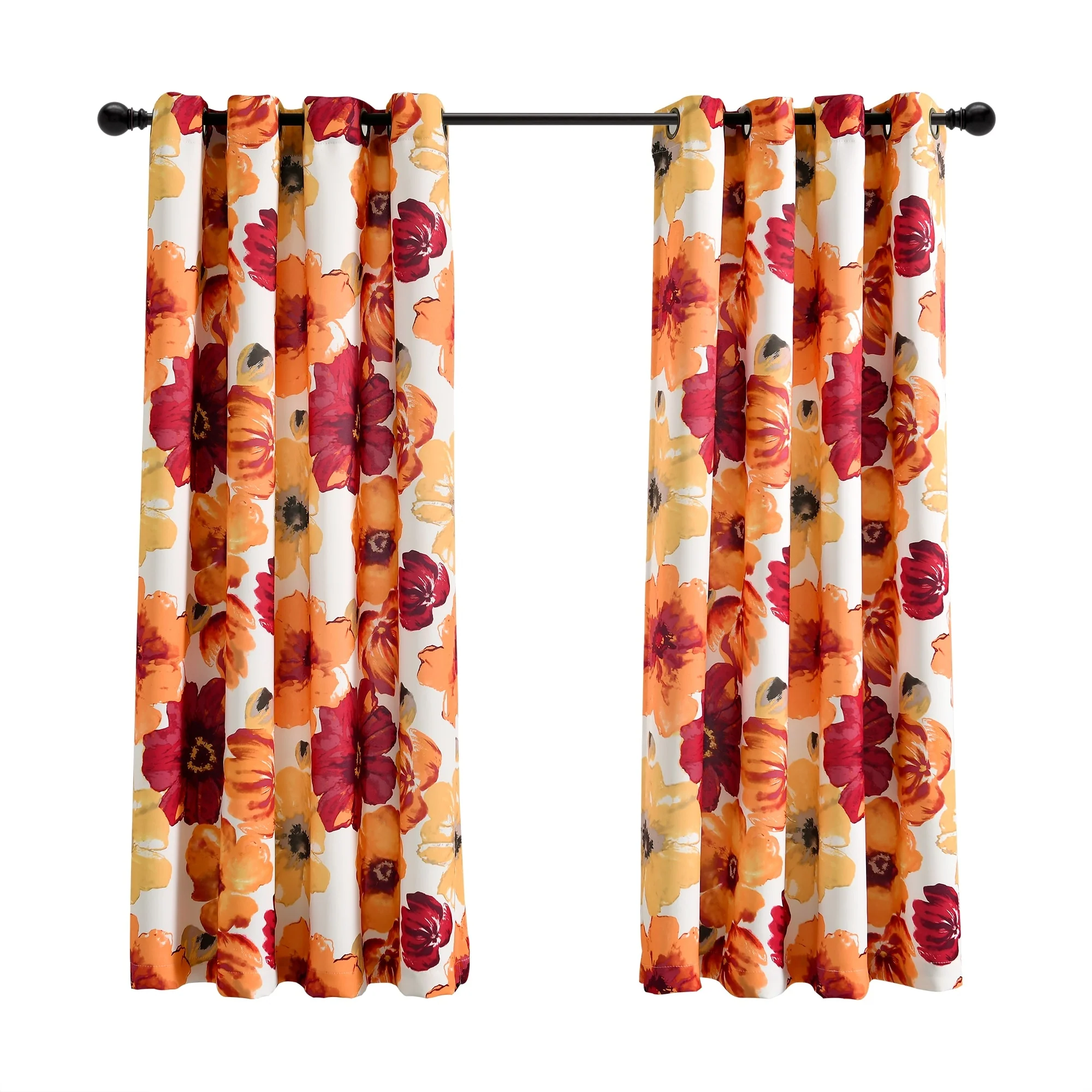 Lush Decor Leah Room Darkening Curtain Panel Pair