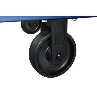 Husky 56 in. W x 22 in. D Heavy Duty 23-Drawer Combination Rolling Tool Chest and Top Tool Cabinet Set in Matte Blue